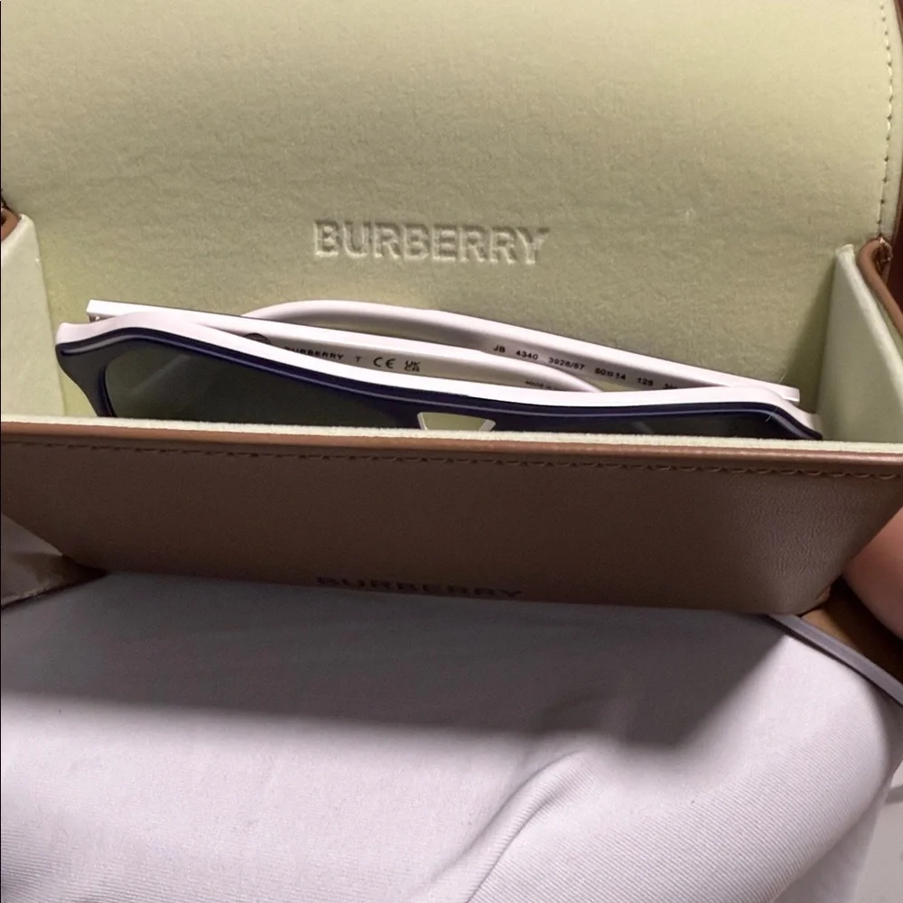 Burberry Navy & White Kid’s Sport Sunglasses